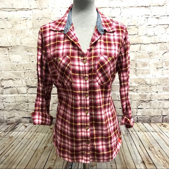 Dickies Flannel Plaid Button Down Long Sleeve L - Picture 1 of 8